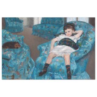 Little Girl in a Blue Armchair, Cassatt Tissue Paper