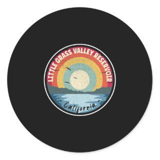 Little Grass Valley Reservoir California Classic Round Sticker