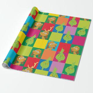 Little Grinch Colorful Color Block Pattern