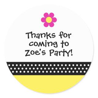Little Ladybug Birthday Party Favor Sticker