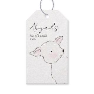 Little Lamb Baby Shower Gift Tags