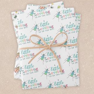 Little Love Bug on the Way Baby Shower  Sheets