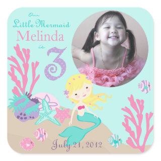 Little Mermaid Photo Sticker Blonde 3