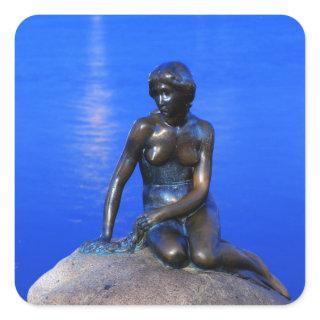 Little mermaid statue, Copenhagen, Denmark Square Sticker