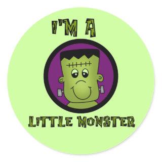 Little Monster Halloween Tshirts and gifts Classic Round Sticker