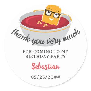 Little Nugget Any Age Toddler Boy Birthday Party Classic Round Sticker