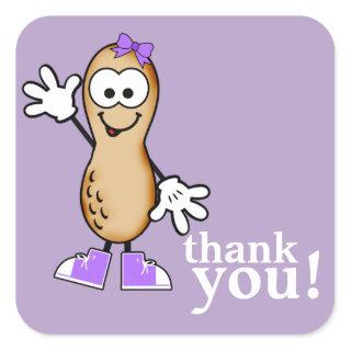 Little Peanut (Purple) Thank You Sticker