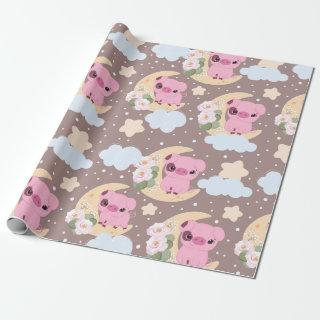 Little Piggy And The Moon Pattern