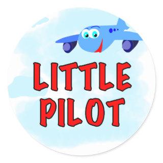 Little Pilot Tshirts and Gifts Classic Round Sticker