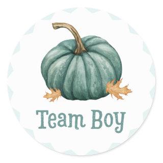 Little Pumpkin Gender Team Boy Reveal Stickers