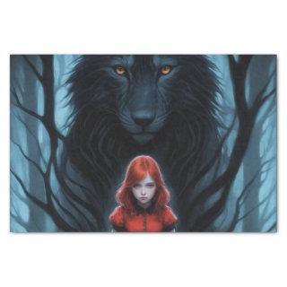Little Red and the Wolf Decoupage Tissue Paper