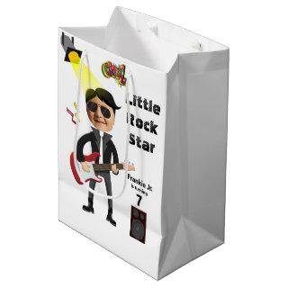 Little Rock Star Guitar Birthday New Epic Medium  Medium Gift Bag