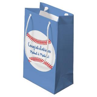 Little Slugger Baseball Baby Shower Small Gift Bag