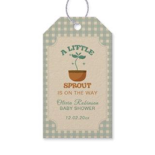 Little Sprouts Garden Party Baby Shower Gift Tags