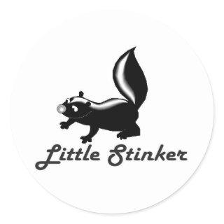 little stinker classic round sticker