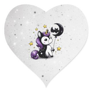 Little Unicorn Heart Sticker