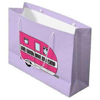 Live, Laugh, Love and Camp Large Gift Bag