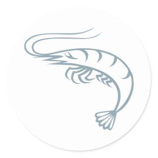 Live Shrimp Classic Round Sticker