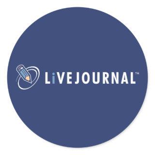 LiveJournal Logo Horizontal Classic Round Sticker