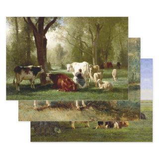 LIVESTOCK LANDSCAPES HEAVY WEIGHT DECOUPAGE PRINTS  SHEETS
