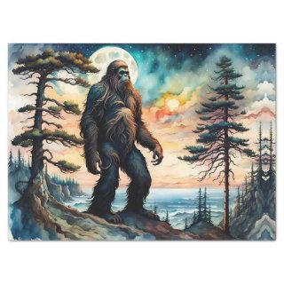 Living Large  Super sized Sasquatch on Mountain Tissue Paper
