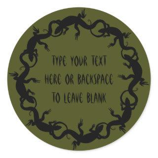 Lizard Stickers Personalized Lizard Art Stickers