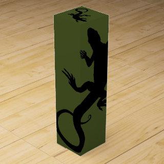 Lizard Wine Box Personalize Lizard Reptile Art Box