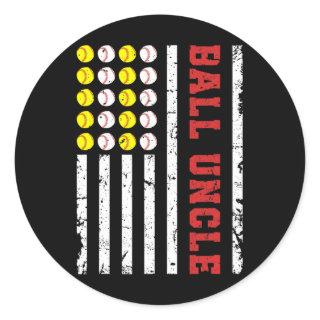 Ll Uncle Us Flag Sell Softll Uncle Of Llers  Classic Round Sticker