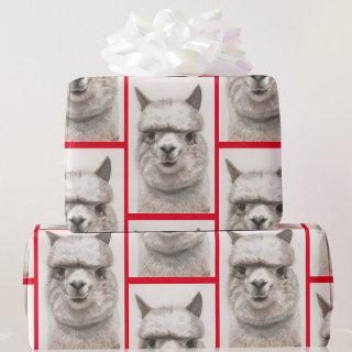 Llama Watercolor  Alpaca Smiles