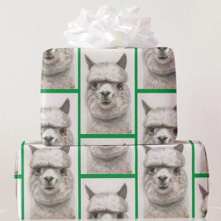 Llama Watercolor  Alpaca Smiles