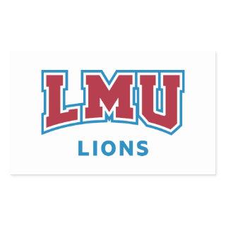 LMU Lions Rectangular Sticker