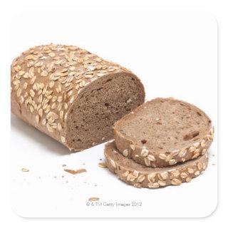 Loaf of bread square sticker
