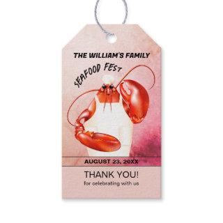 Lobster Chef Seafood Event Gift Tags