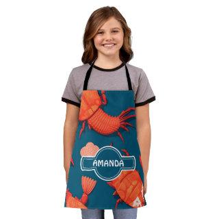 Lobster Geometric Colorful Personalized Pattern Apron