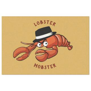 Lobster Mobster 🦞 Wide-Eyed Cute Cartoon Gangster Tissue Paper