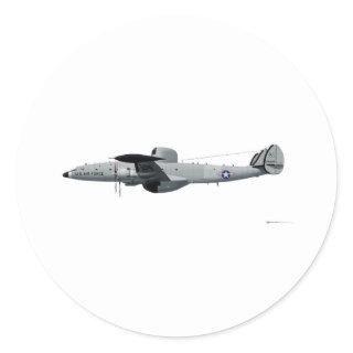 Lockheed EC-121 Warning Star "Triple Nickel" Classic Round Sticker