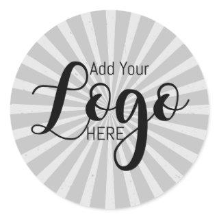 Logo sticker sunburst stickers