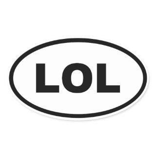 LOL OVAL STICKER