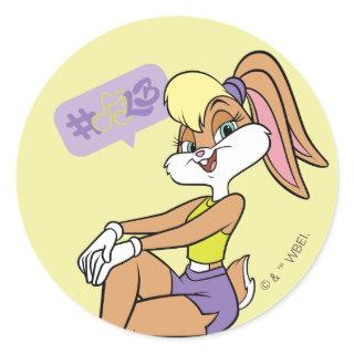 Lola Sitting Classic Round Sticker