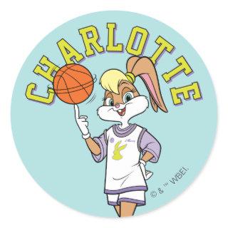 Lola's Basketball Spin Classic Round Sticker