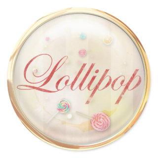Lollipop Classic Round Sticker