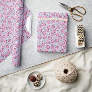 Lollipop Pattern, Pink Lollipops, Heart Lollipops