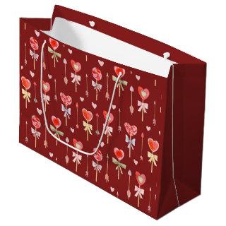 Lollipops And Arrows  Large Gift Bag