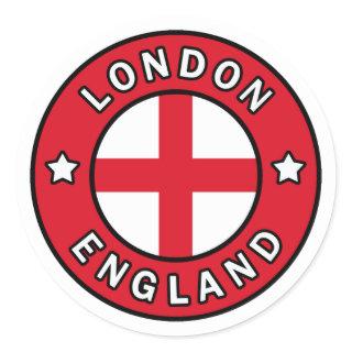 London England Classic Round Sticker