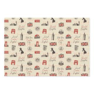 London UK Street Gift  Set of 3