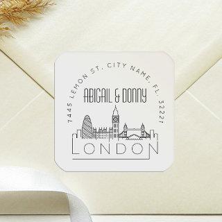London Wedding | Landmarks Square Sticker