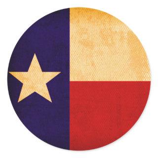 Lone Star flag Classic Round Sticker