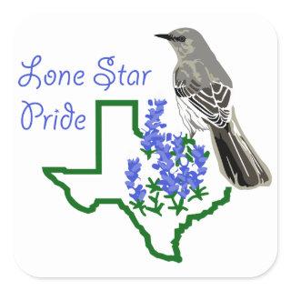 Lone Star Pride Square Sticker