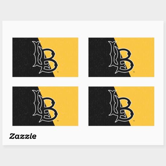 Long Beach State Color Block Rectangular Sticker