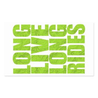 Long Live Long Rides (Topo) Rectangular Sticker